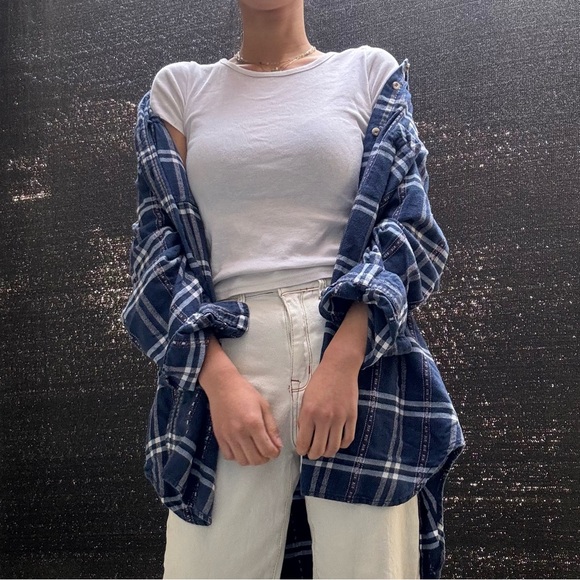 BDG Navy button-down shirts size L - Picture 2 of 5